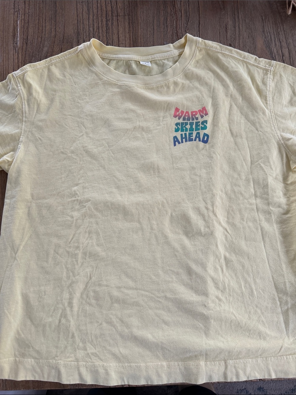 Old Navy Women’s Yellow Graphic Tee, Size S